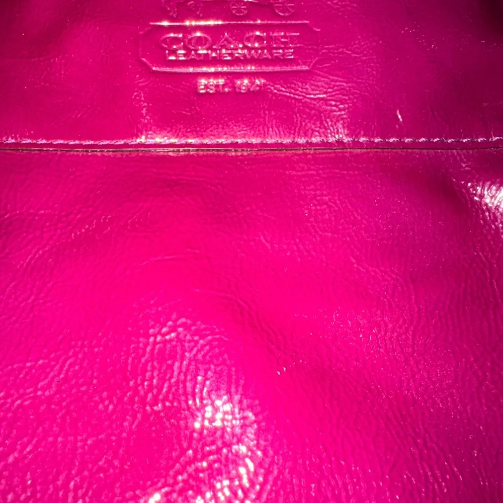 Coach Patent Leather Hobo Bag in Deep Plum